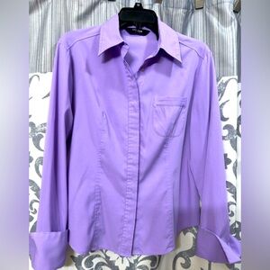 EUC Express‎ Lavender Button-Down Dress Shirt Size 7/8